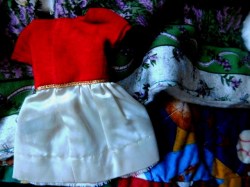 SKIPPER RED VELVET DRESS A